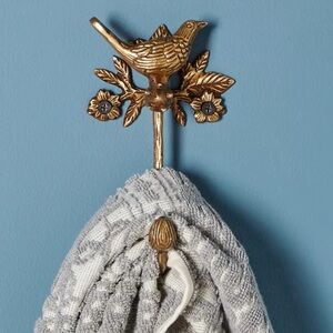 NEW Anthropologie Everlee Bath Hook, Bronze
